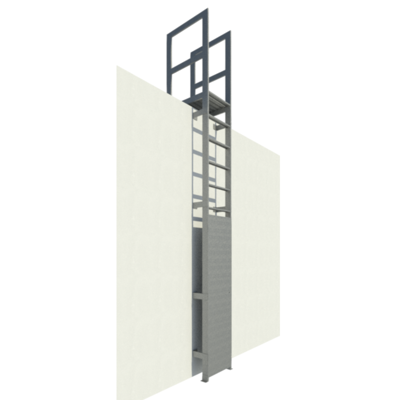 Image for Heavy Duty Fixed Aluminum Wall Ladders