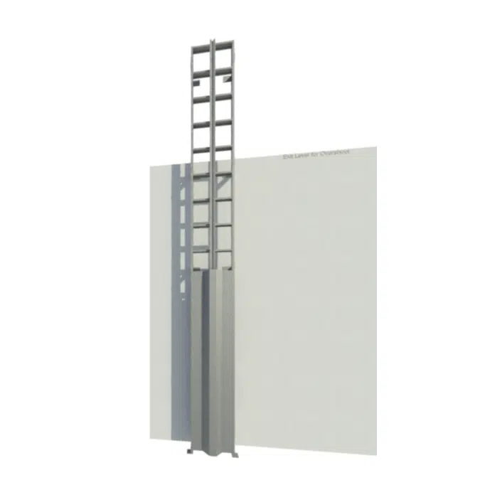 Heavy Duty Fixed Aluminum Wall Ladders