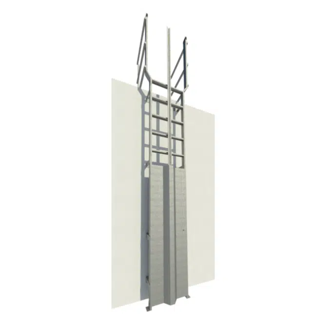 Heavy Duty Fixed Aluminum Wall Ladders