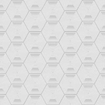 Image for Pared Hexagono Blanco Brillante Cu