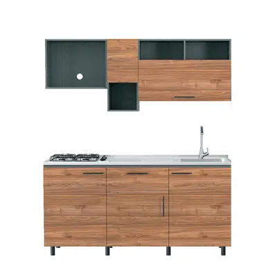 Cocina Praga 1.80 Derecha图像