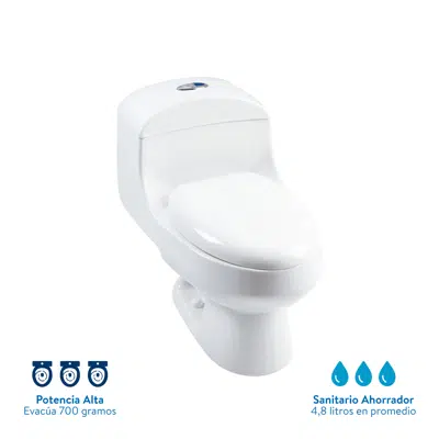 kuva kohteelle Sanitario Montecarlo Alongado Blanco