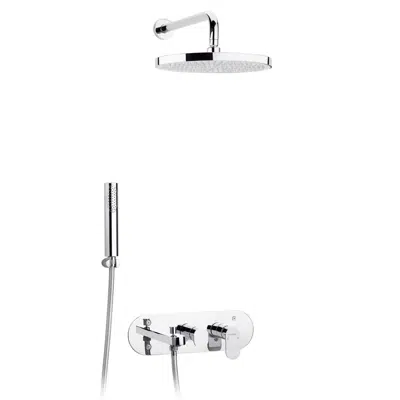 imagem para Embedded bath-shower mixer kit with 3 outputs SFAX