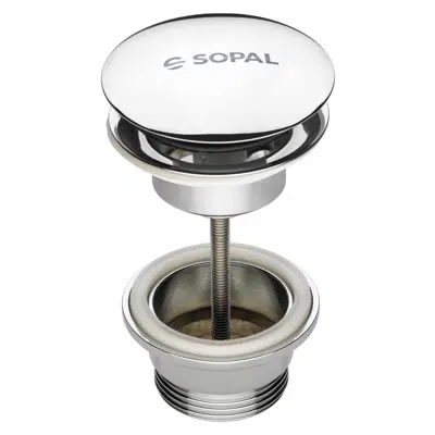 Rond pop up sink drainer图像