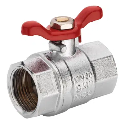 FF ball valve full bore with butterfly handle图像