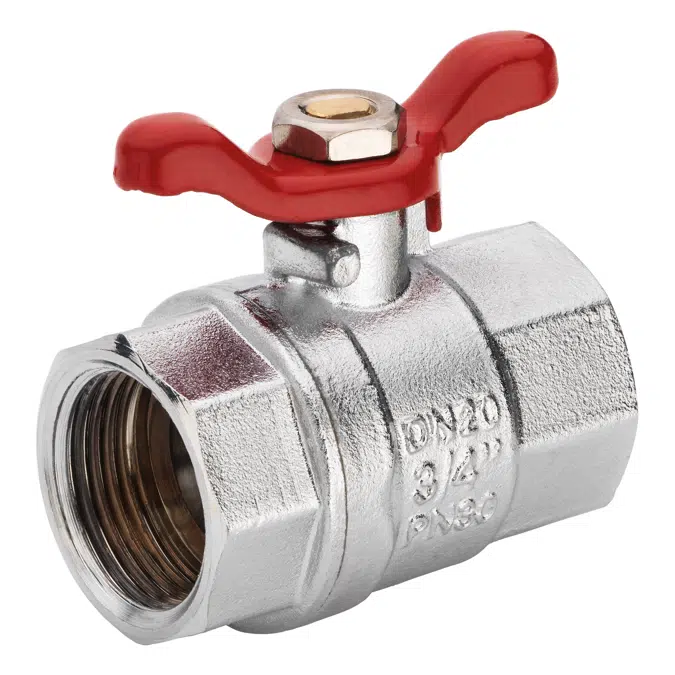 FF ball valve full bore with butterfly handle