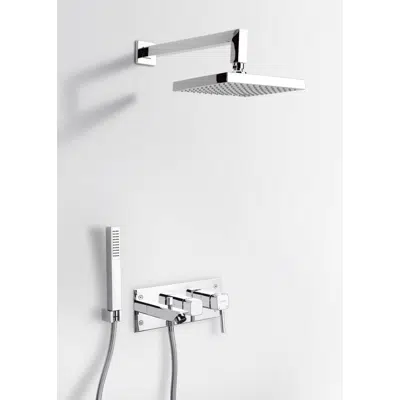 bild för Embedded bath-shower mixer kit with 3 outputs Zarzis