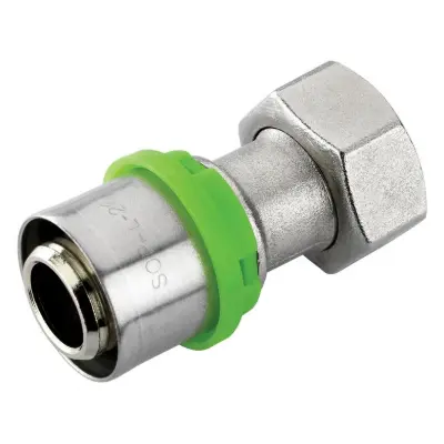 billede til Straight press coupling with swivel nut