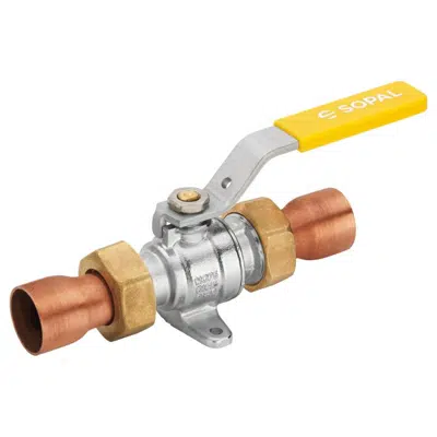 gas ball with flanged coupling