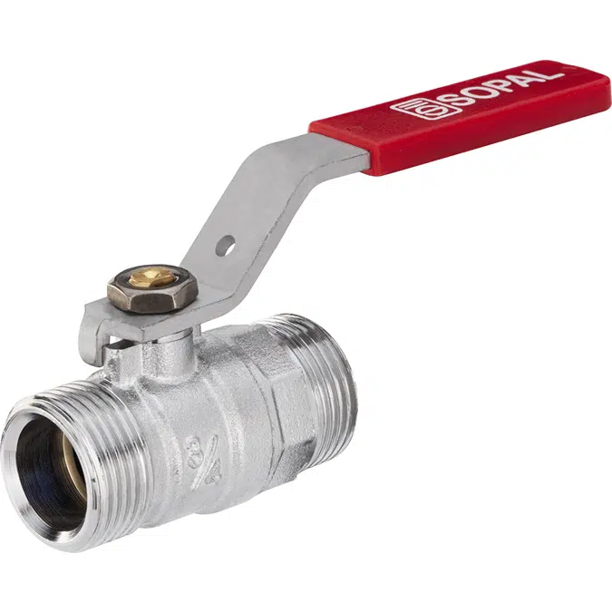 BIM object Valves MM ball valve with lever handle SOPAL