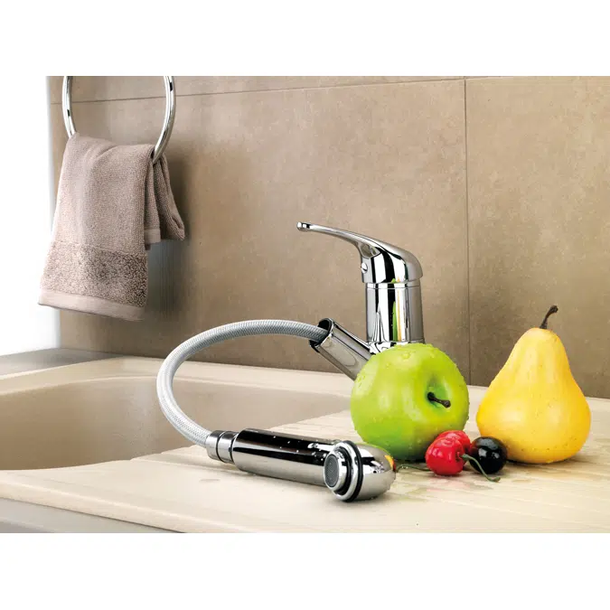 Sink mixer with removable shower SOUSSE