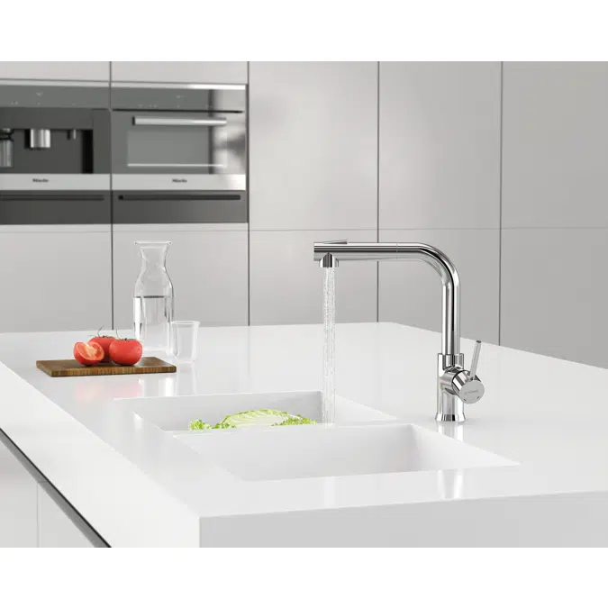 Sink mixer with extractable spout BIZERTE