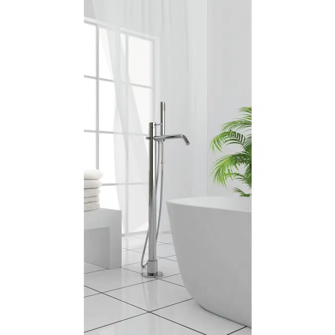 BIM object Taps & Mixers FREESTANDING BATH SHOWER MIXER BIZERTE SOPAL Polantis Revit