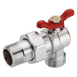 angle ball valve with nozzle