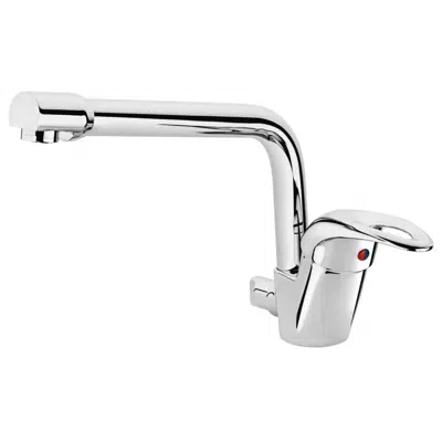 3 inlets Gooseneck sink mixer DJERBA图像