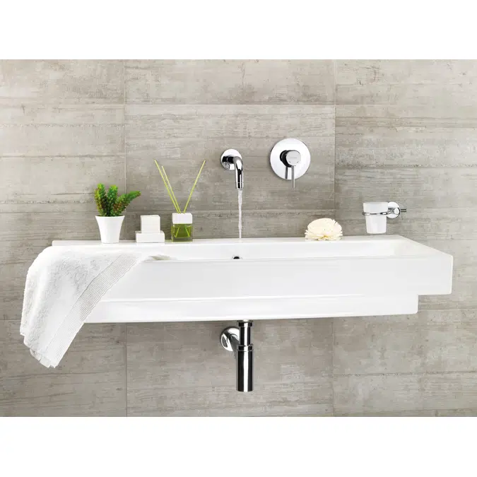 Embedded washbasin mixer BIZERTE