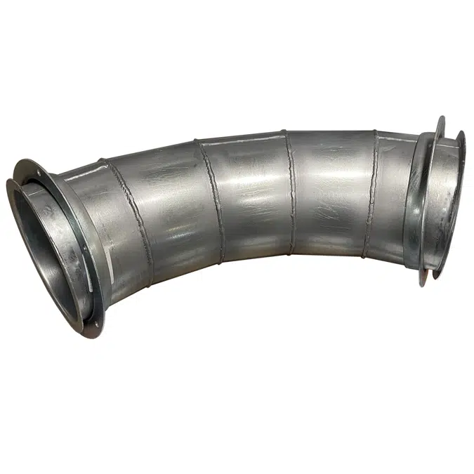 Flanged Long Radius Elbow 14ga