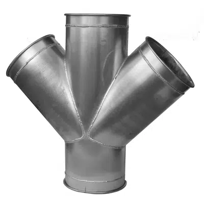 imazhi i Flanged Double Branch 14ga 45°