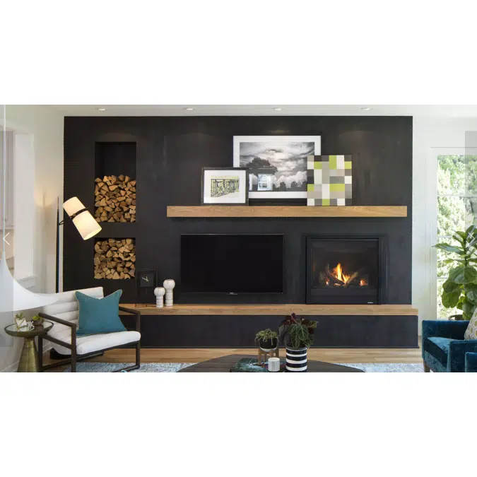 Slim Line Single-Sided Indoor Gas Fireplace