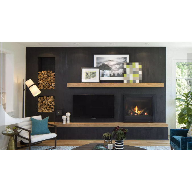 BIM objects Free download! Slim Line SingleSided Indoor Gas Fireplace BIMobject