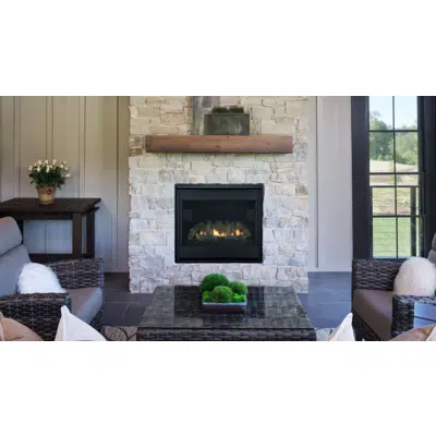Image for Slim Line Fusion Single-Sided Indoor Gas Fireplace