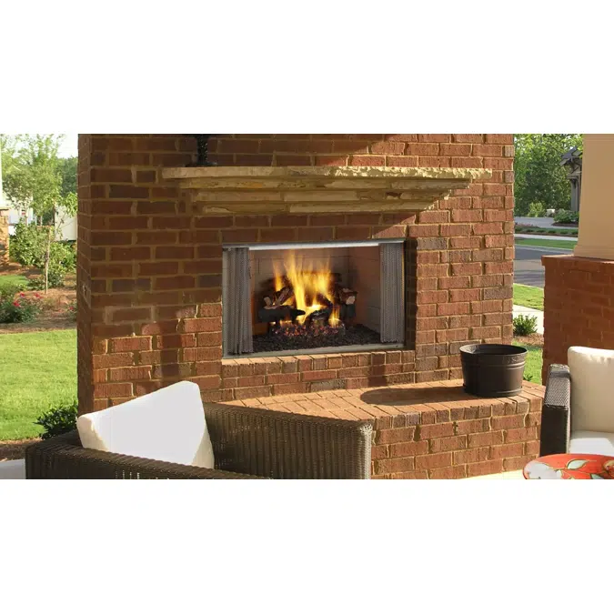 Villawood Single-Sided Outdoor Wood Fireplace