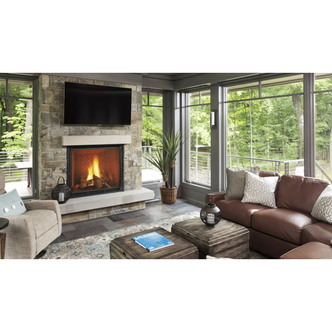 True Single-Sided Indoor Gas Fireplace