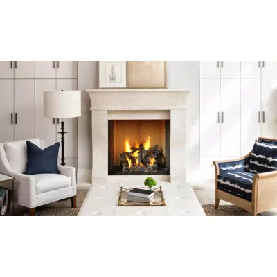 Imagem para Rutherford Single-Sided Indoor Wood Fireplace}