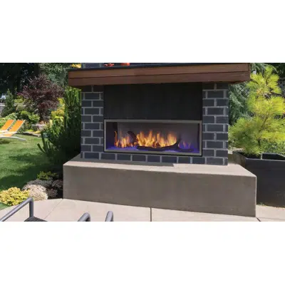 画像 Lanai Single-Sided Outdoor Gas Fireplace