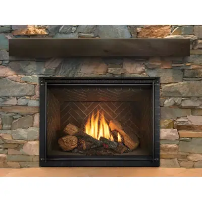 imagem para 8K Single-Sided Indoor Gas Fireplace