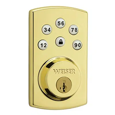 Weiser 9GED14600 Powerbolt Electronic Deadbolt için görüntü