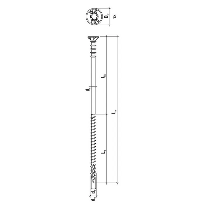 WKSS - Countersunk head spacer screw