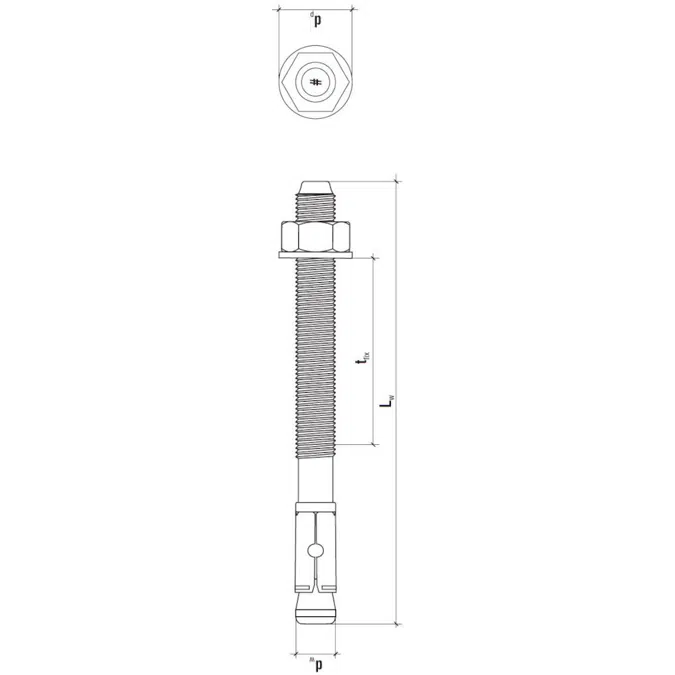 LE-ZN - Wedge anchor