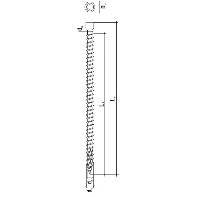 WKFC - Cylindrical head construction screw