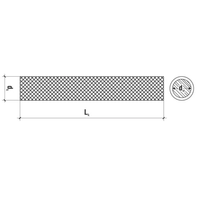 TSM- Metal mesh sleeve for materials with air voids