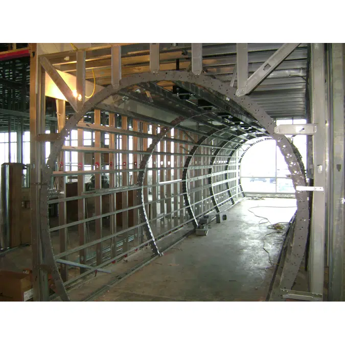 Flex-C Trac System  to Create High Quality, Curved Walls, Columns, Arches and Even "S"-Curves