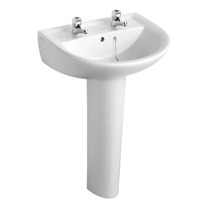 Sandringham 21 Washbasin 55cm 2 Tapholes