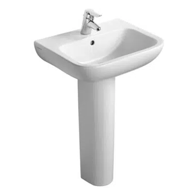 Image for Portman 21 55cm Pedestal Washbasin 1 Taphole With overflow