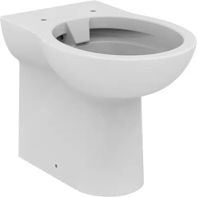 Image for Contour 21+ back to wall rimless WC pan with raised horizontal outlet and anti-microbial glaze