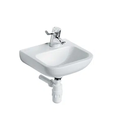 Portman 21 Washbasin 40cm RH Taphole, No Overflow or Chainstay Hole图像