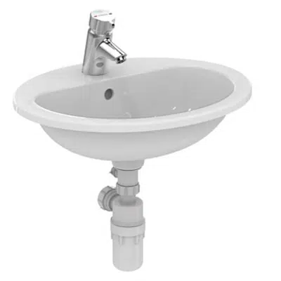 Image for Orbit 21 55cm Countertop Washbasin 1 Taphole With overflow, no chainhole