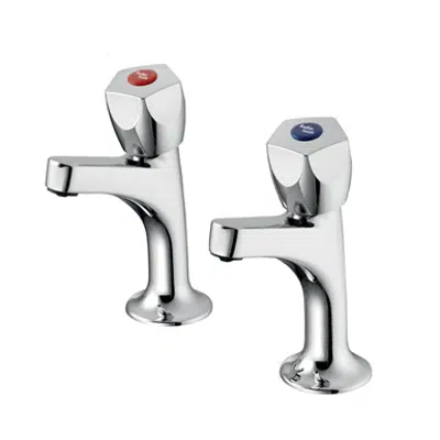 imagen para Sandringham 21 Sink Pillar Taps High Neck