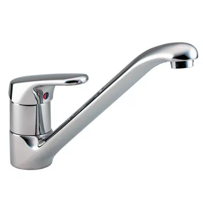 Sandringham Sink 1 Taphole Mixer, Single Lever Swivel spout için görüntü