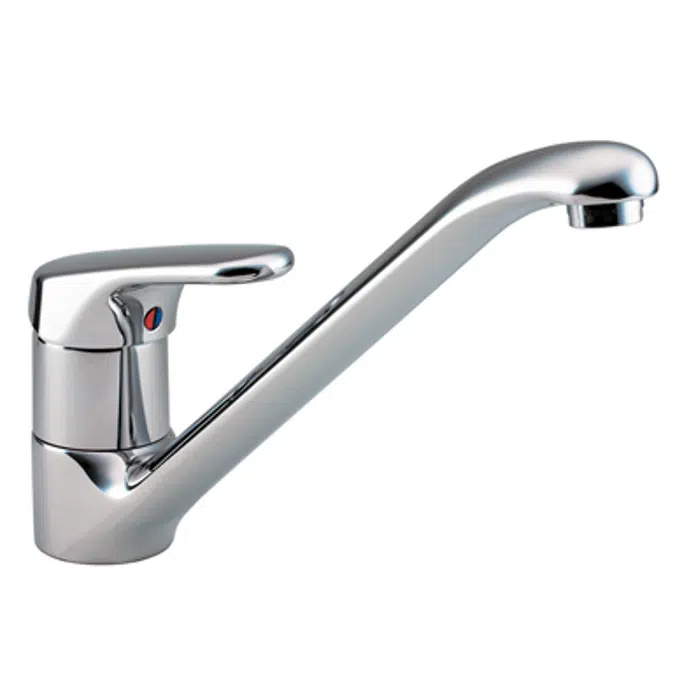 Sandringham Sink 1 Taphole Mixer, Single Lever Swivel spout