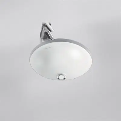 Cherwell 21 Round 48cm Under-countertop Washbasin, Overflow图像