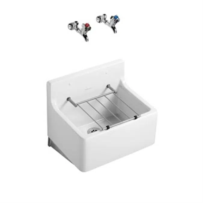 Birch Sink 46cm With Bucket Grating