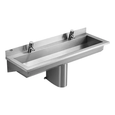 Image for Calder Washing Trough 120cm Centre Outlet 2in Domed Waste, 2 Taphole