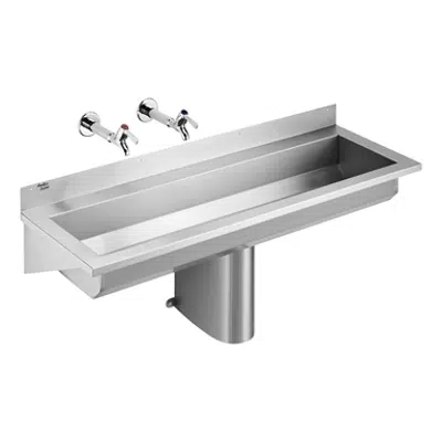 Image pour Calder Washing Trough 120cm Centre Outlet 2in Domed Waste, For Bib Taps