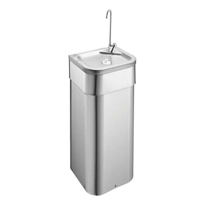 Purita 900mm Pedestal S/S Drinking Fountain With Bottle Filler