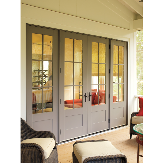 BIM objects Free download! Pinnacle Clad Swinging Patio Doors